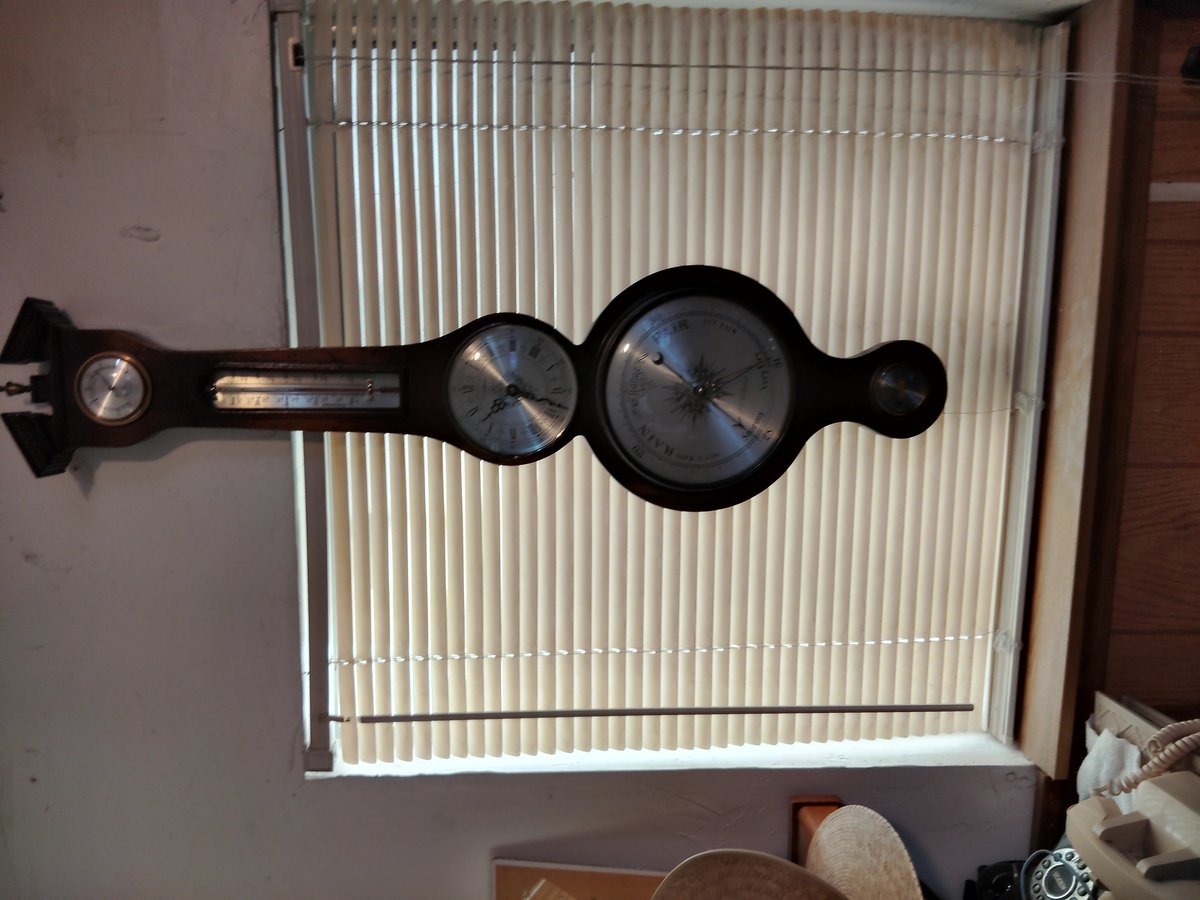Vintage wall mounted weather station in good condition